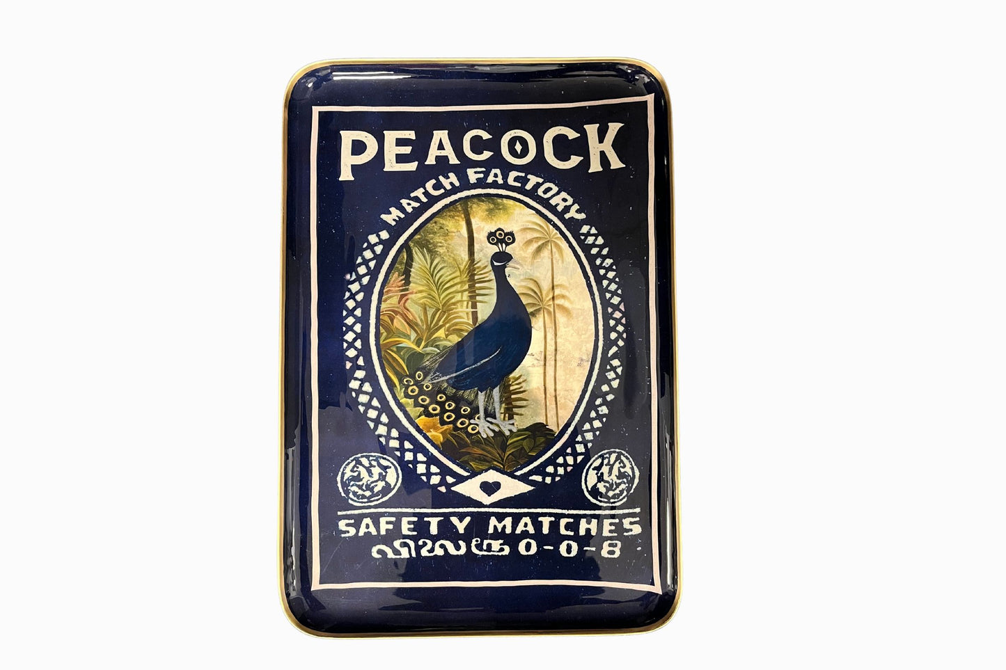 Large Peacock tray