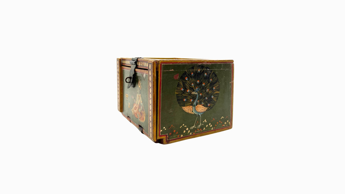 Painted Indian Trinket Box