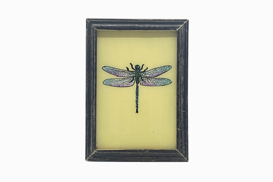 A Reverse Glass Painting of a Dragonfly 2 (Small)