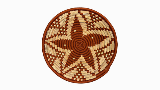 Large Berber Basket - Rust