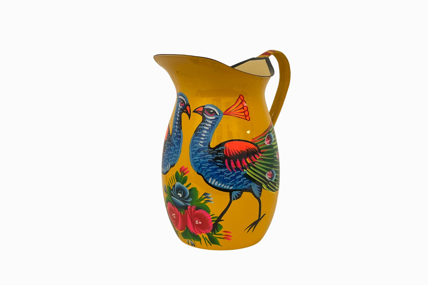 Pakistani painted peacock jug