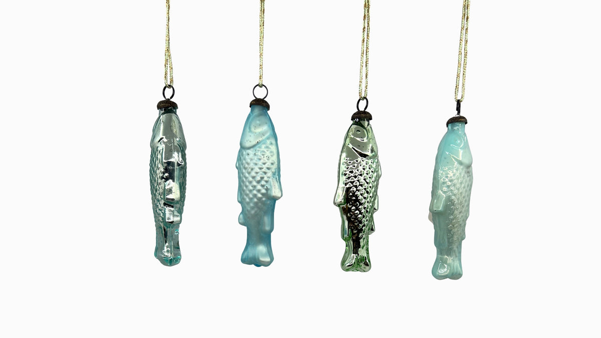 Pale Turquoise Glass Fish