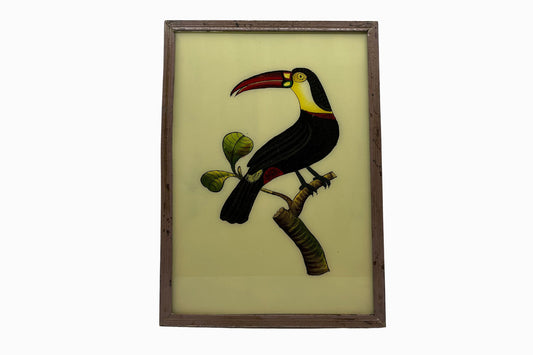 An Indian glass painting of a toucan 2 (large)