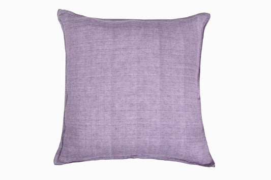 Lilac linen cushion