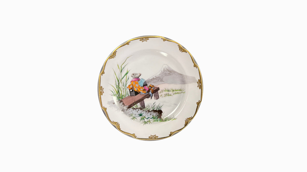 Set of 6 'The Secret Village of Mice' Metal Plates