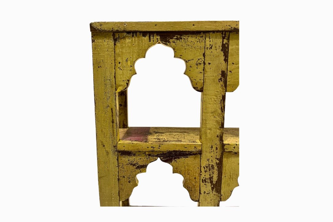 Indian nine arch wooden wall unit