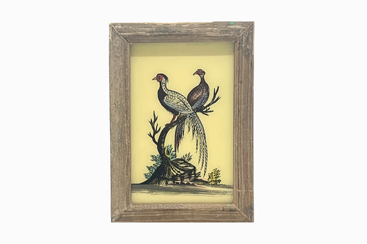 A Reverse Glass Painting of Pheasants (Small)