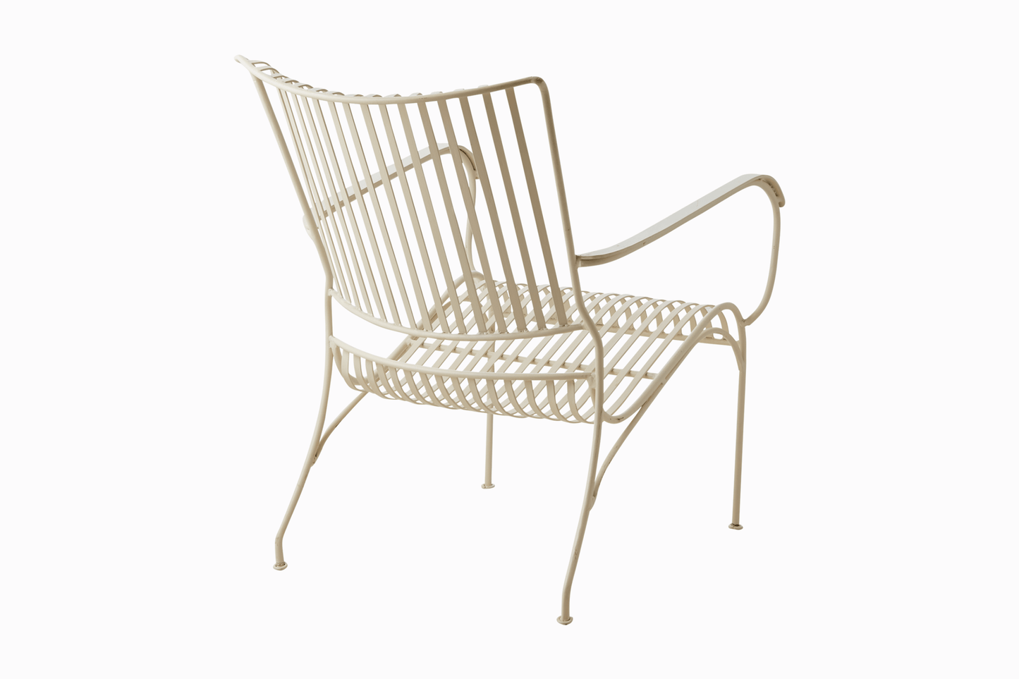 Amalfi Metal Armchair - Latte