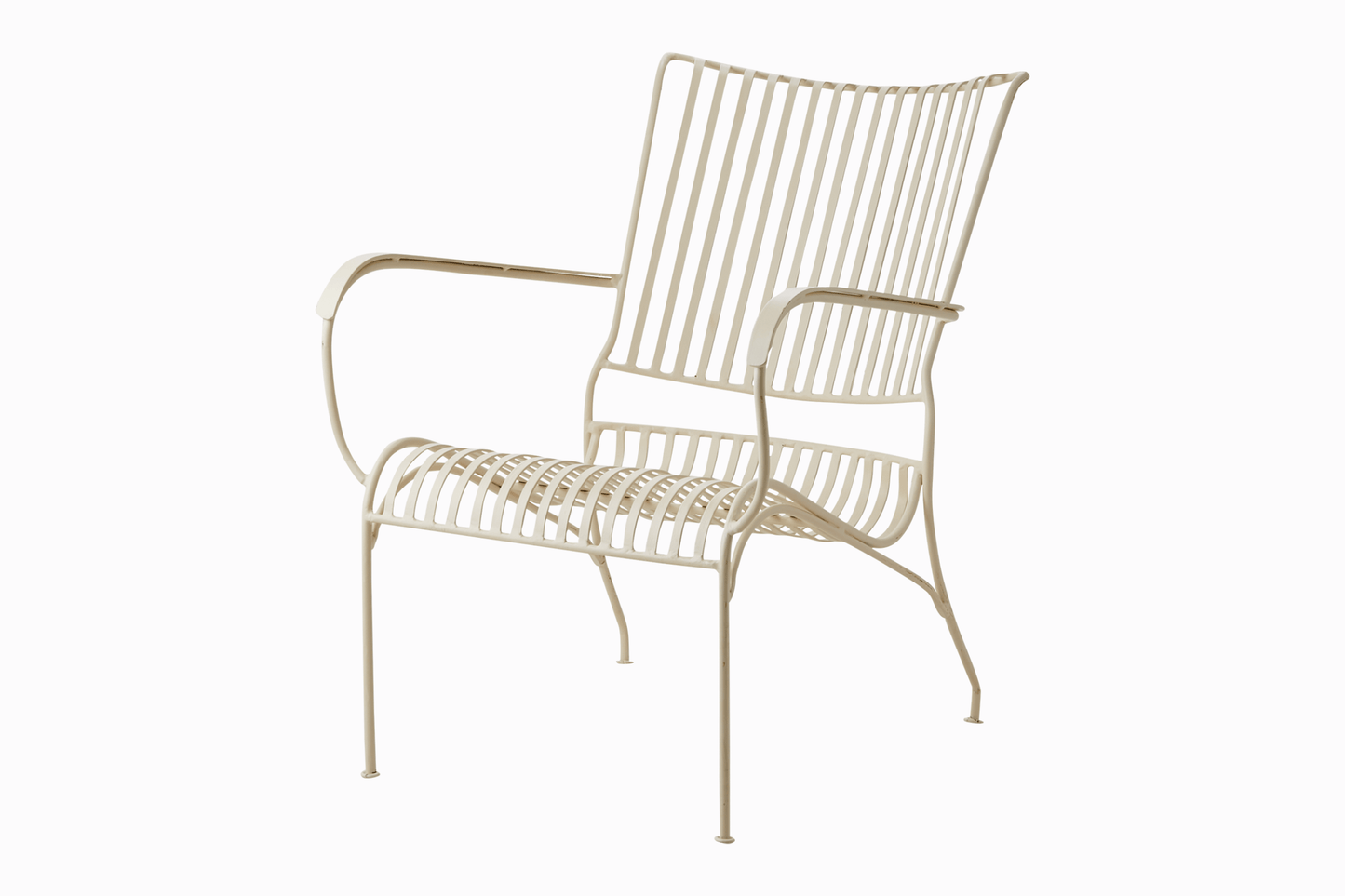 Amalfi Metal Armchair - Latte