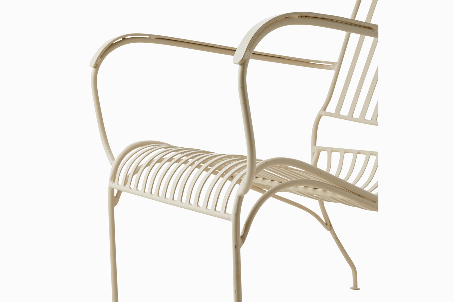 Amalfi Metal Armchair - Latte