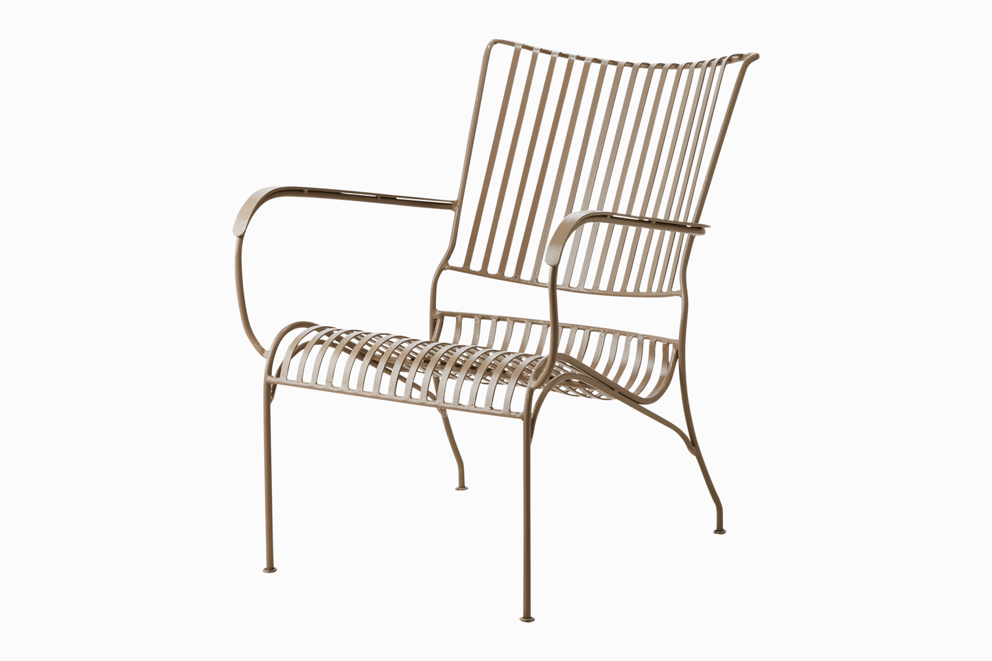 Amalfi Metal Armchair - Taupe