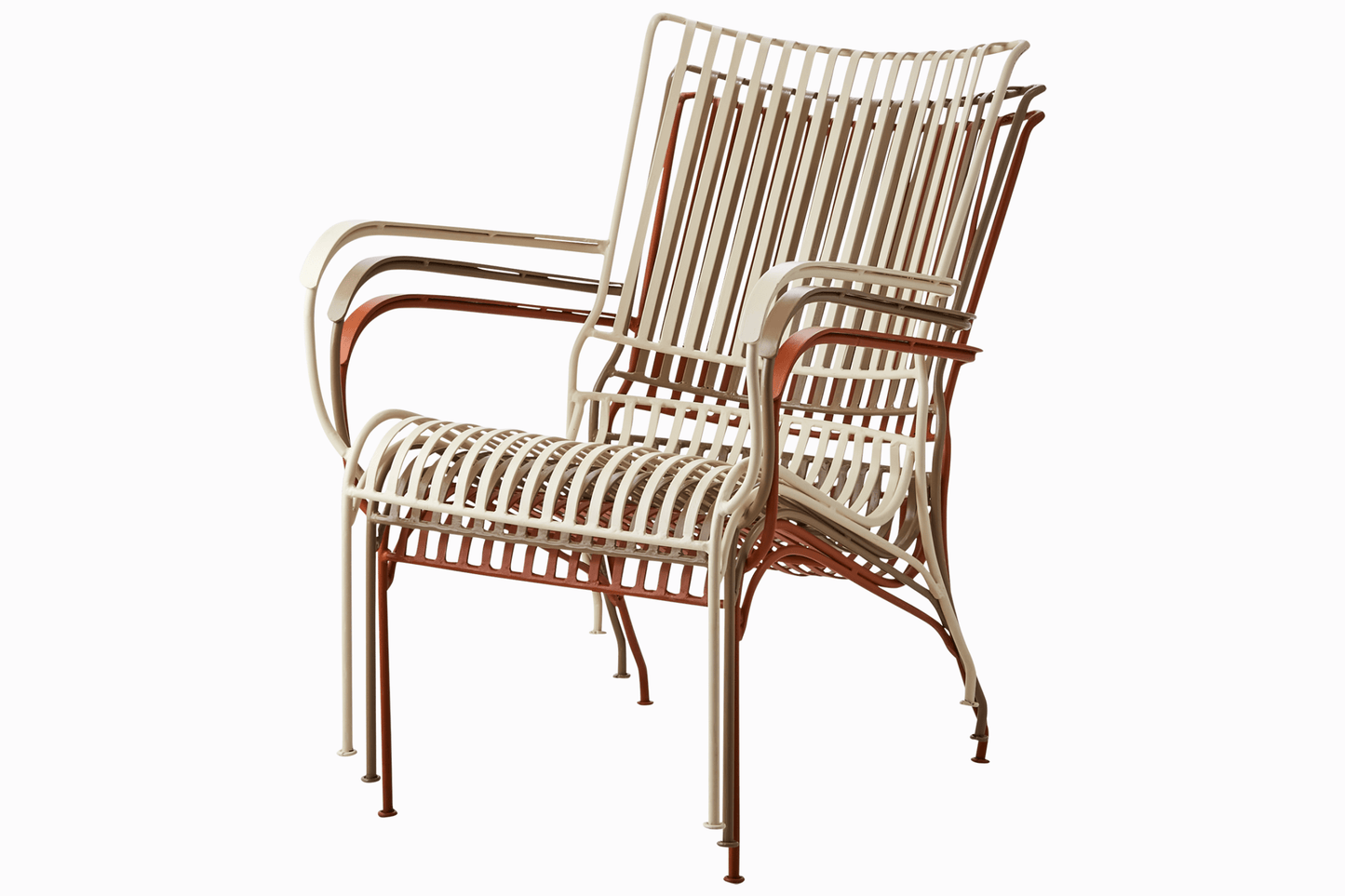 Amalfi Metal Armchair - Taupe