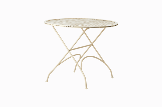 Amalfi Metal Side Table - Off White