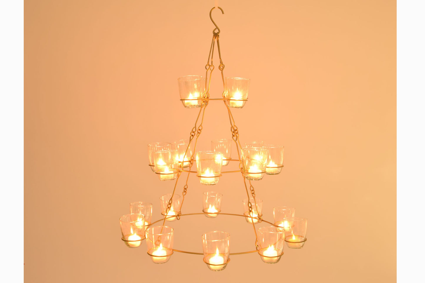 Tea light chandelier