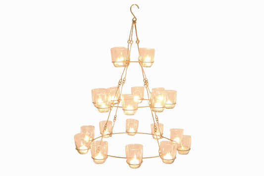 Tea light chandelier