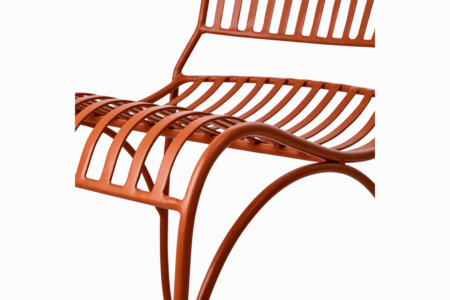 Amalfi Metal Dining Chair - Terracotta