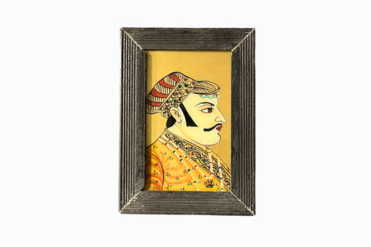 A Reverse Glass Painting of a Maharaja (SMALL)