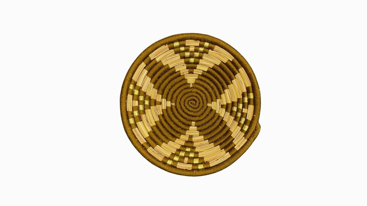 Berber Woven Basket - Chestnut