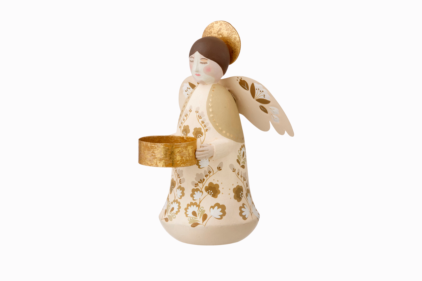 Ivory Angel Candle Holder