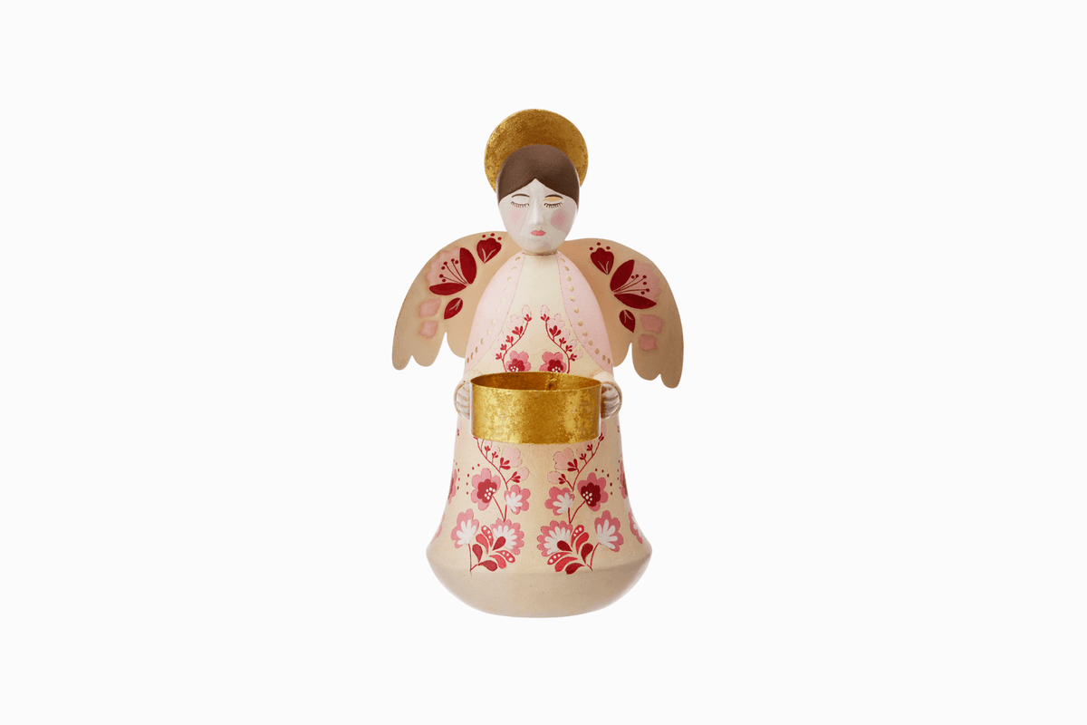Ruby Angel Candle Holder