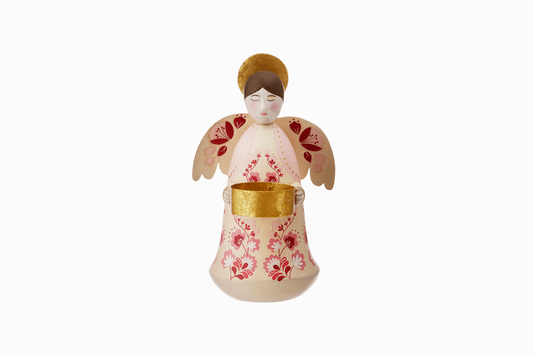 Ruby Angel Candle Holder