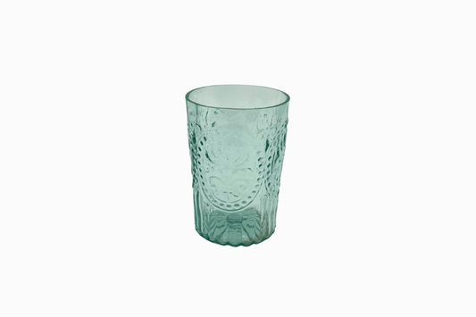 DECORATIVE DRINKING GLASSES AQUA