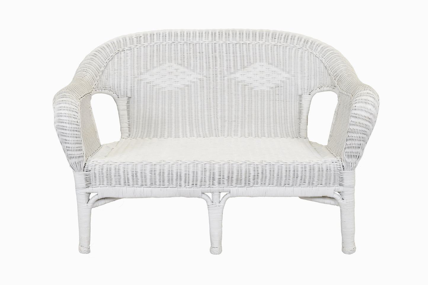 White Wicker Sofa