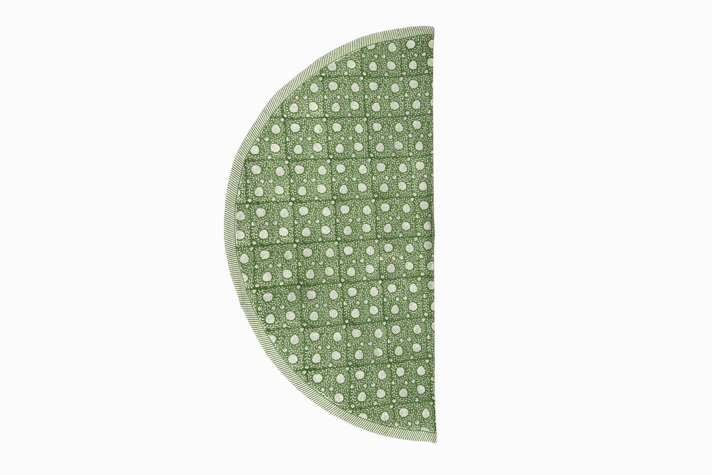 Mantel de algodón TC5 con estampado de bloques de granados 