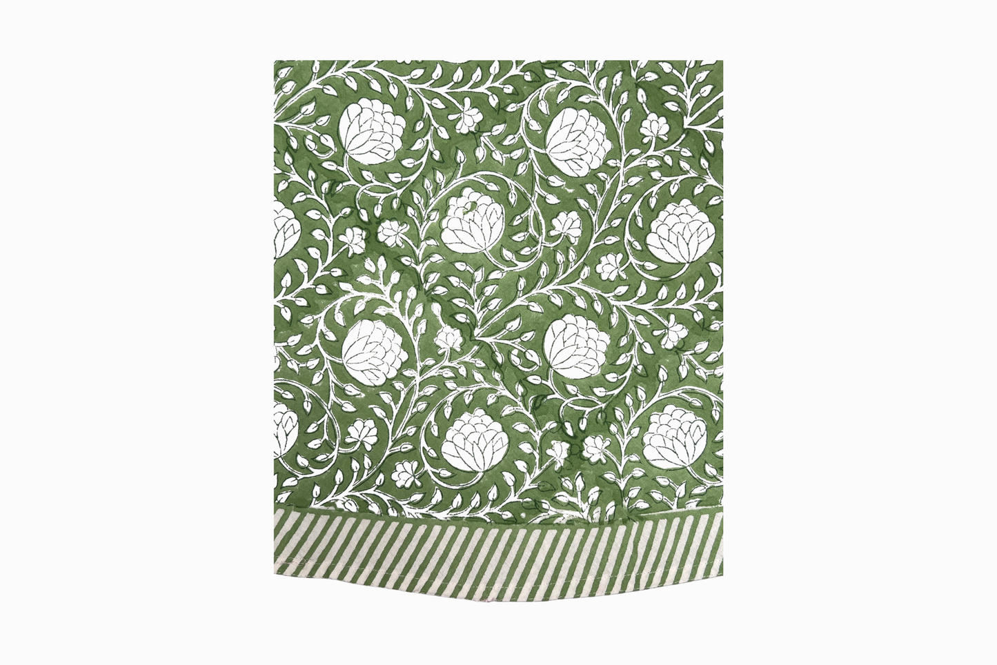 Mantel de algodón TC5 con estampado de bloques de granados 