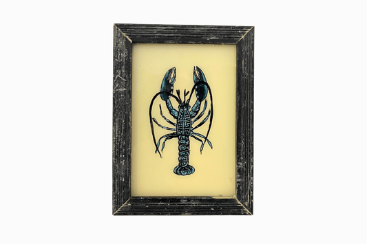 A Reverse Glass Painting of a Lobster (Small)