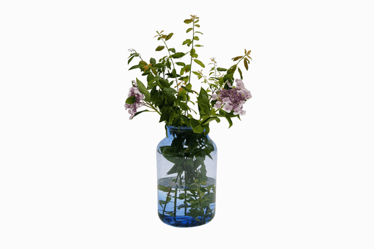 Large blue eastern european vase