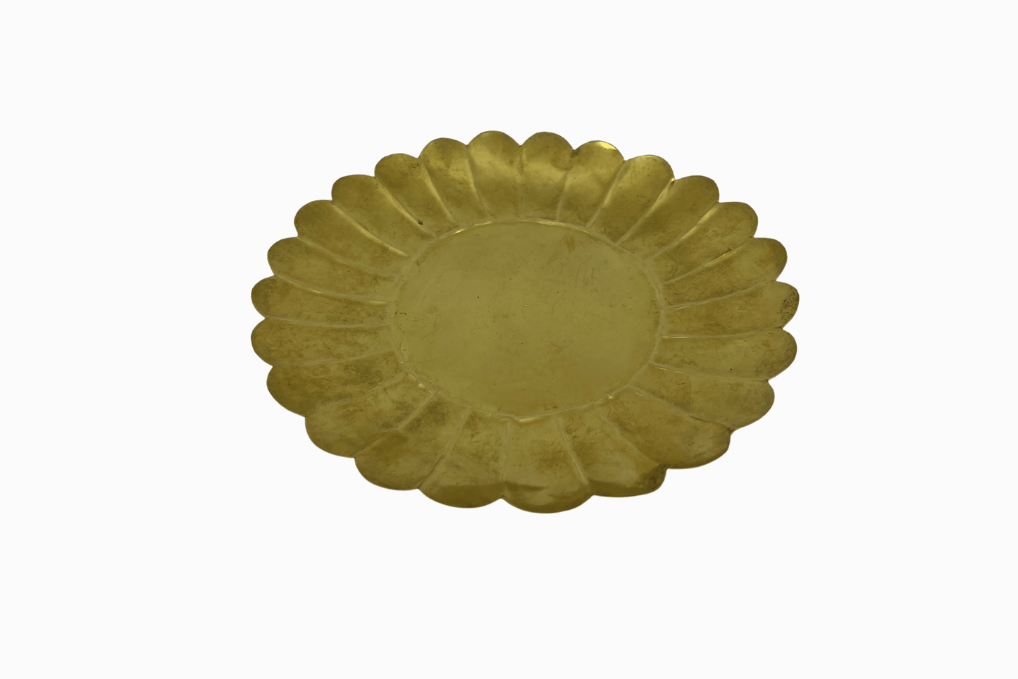 Brass Lotus Plate - Medium