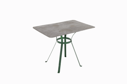 Vintage Brushed Metal Side Table