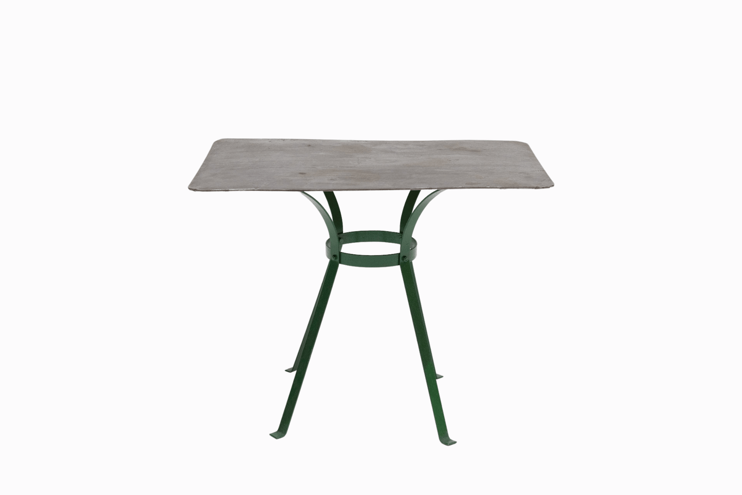 Vintage Brushed Metal Side Table