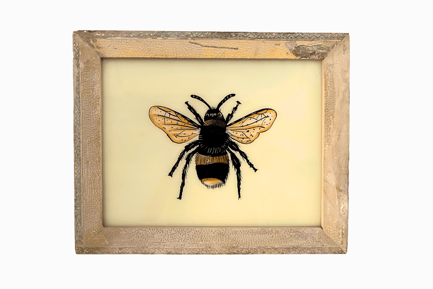 Indian Glass Painting of a Bumblebee (Medium)
