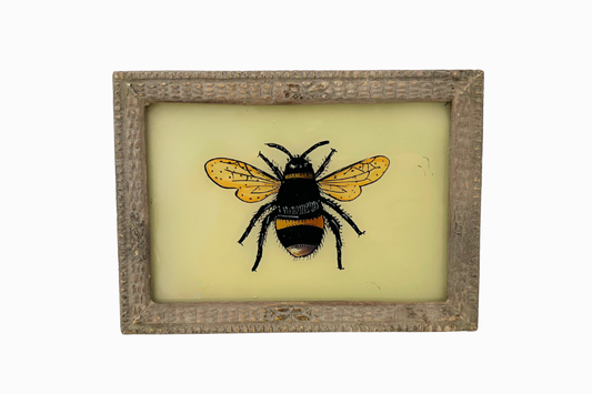 A Reverse Glass Painting of a bumblebee (Small)