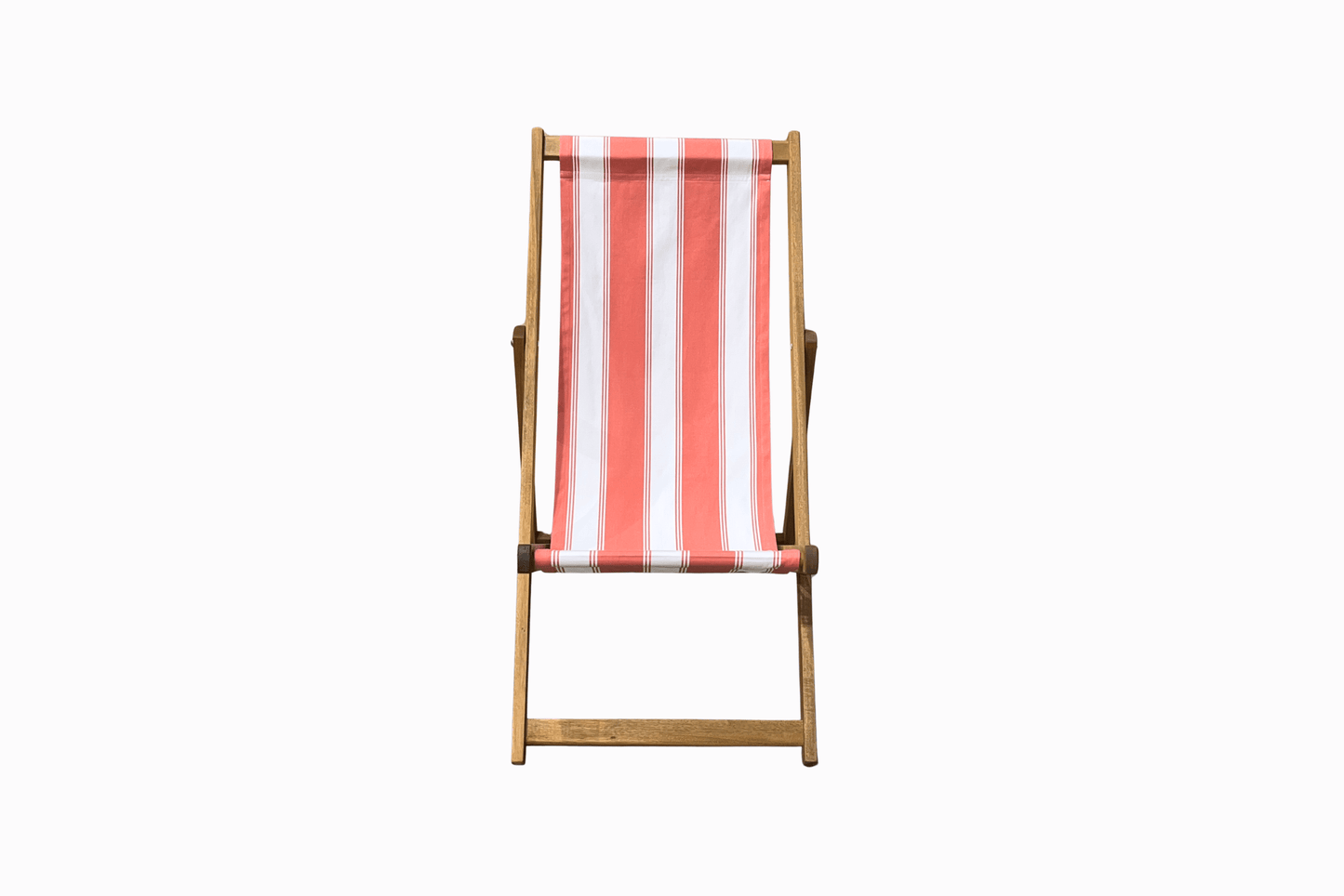 Coral Stripe Deckchair