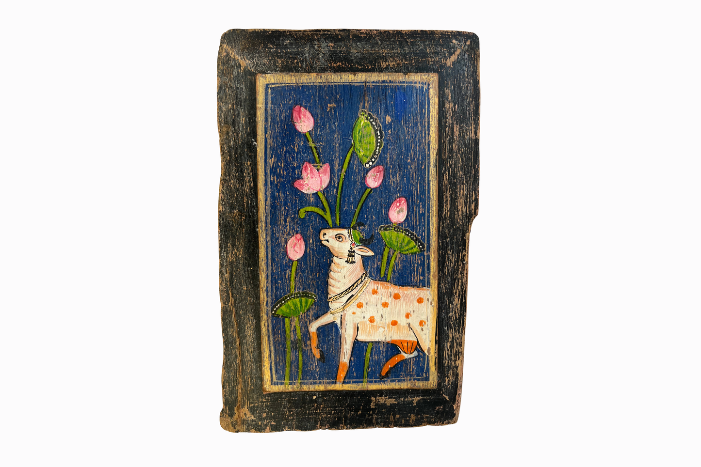 Holy cow on a Black and Blue panel