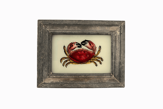 A Reverse Glass Painting of a crab (Small)