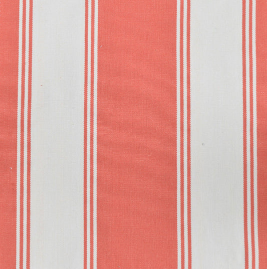 Palm Spring Seat Cushion - Red & Cream Stripe
