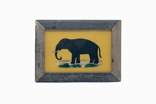 Indian glass painting of an elephant (small)