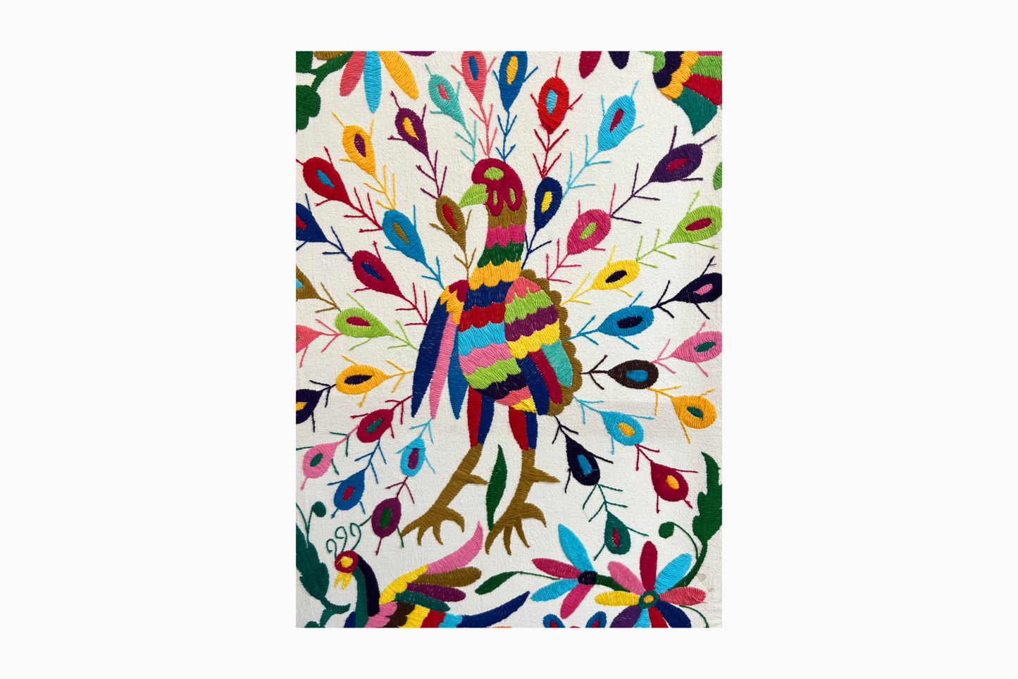 Otomi Mexican Embroidered Textile Art