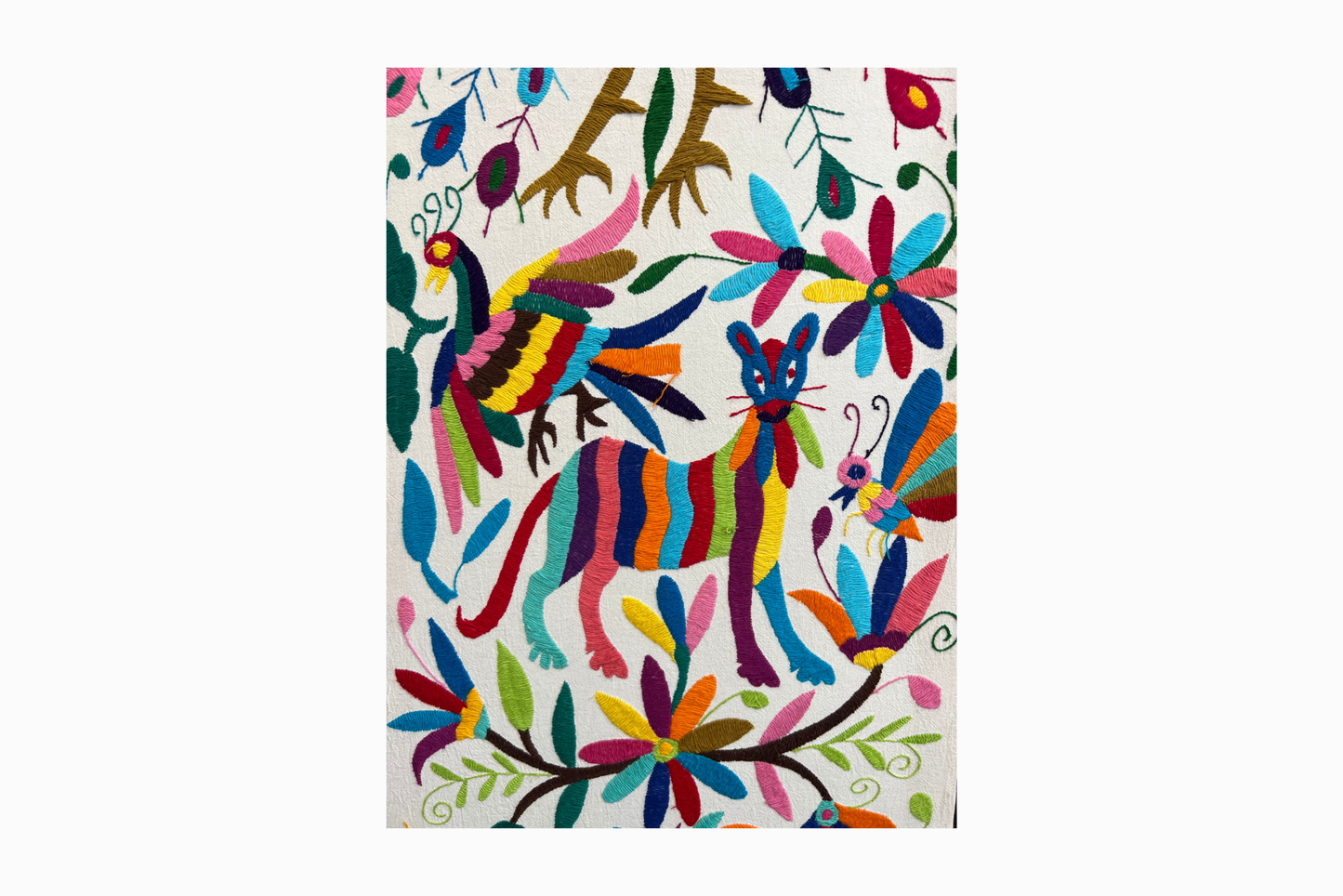 Otomi Mexican Embroidered Textile Art