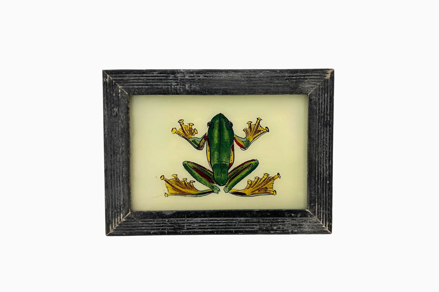 A Reverse Glass Painting of a frog (Small)