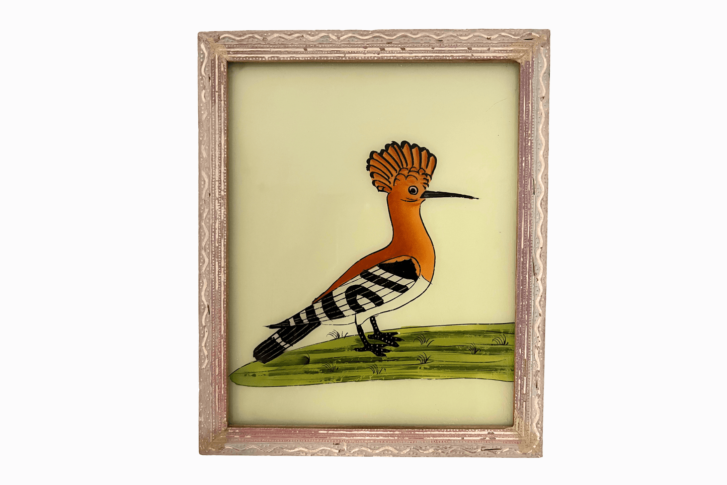 Indian Glass Painting of a Hoopoe (Medium)