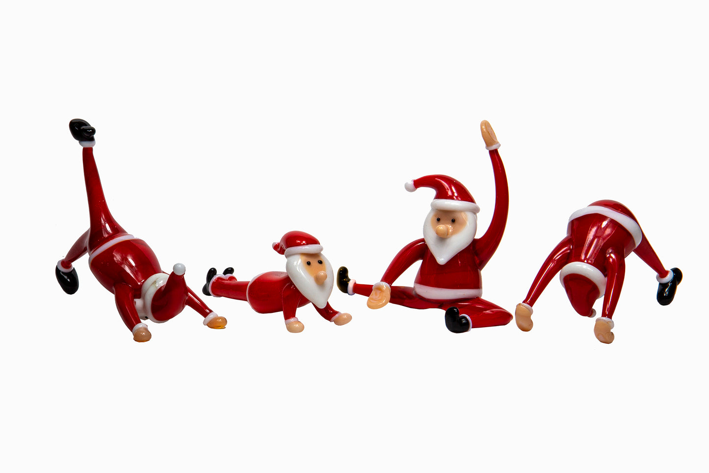 Yoga Santas-Set of Four