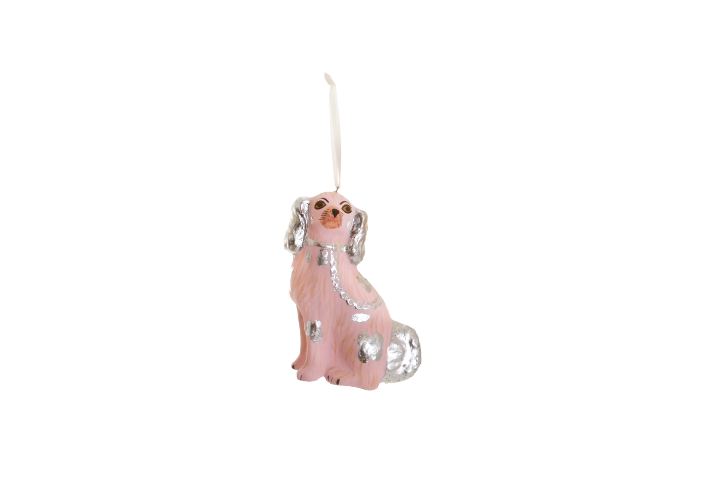 King Charles Spaniel - Pink & Silver