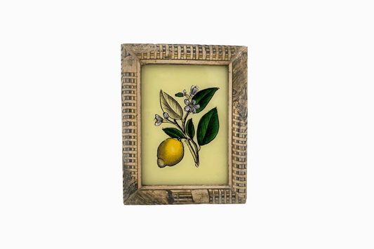 A Reverse Glass Painting of a lemon (Extra Small)