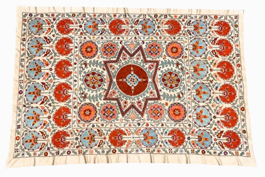 Suzani embroidered throw A