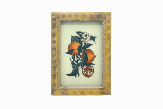 Indian glass painting of oranges (small)